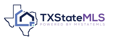 The Texas State MLS logo has an outline of the state of Texas, a lone star, and the company name.